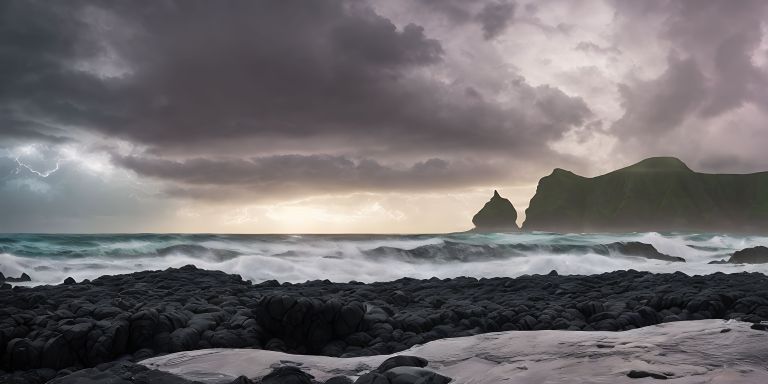 02359 A stormy day on the faroe islands